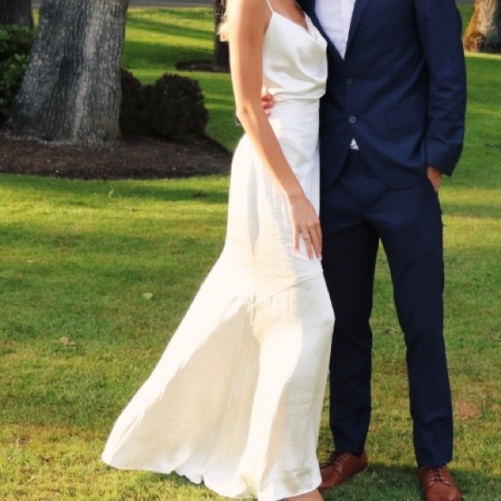 Revolve white gown
